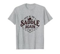 C'est Mon deuxième rodéo de Retour en Selle T-Shirt, Homme, Gris Chiné, M
