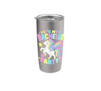 C'est mon enterrement de vie de garçon, une fête de mariage amusante avec une licorne Gobelet isotherme en acier inoxydable double paroi
