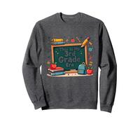 C'est Mon époque de 3e année : Une Aventure Scolaire fantaisiste Sweatshirt, Unisexe pour Adultes, Chiné Foncé, XXL