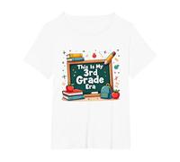 C'est Mon époque de 3e année : Une Aventure Scolaire fantaisiste T-Shirt, Femme Grandes Tailles, Blanc, 4X