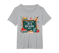 C'est Mon époque de 3e année : Une Aventure Scolaire fantaisiste T-Shirt, Femme Grandes Tailles, Gris Chiné, 4X