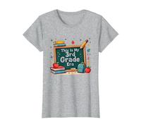 C'est Mon époque de 3e année : Une Aventure Scolaire fantaisiste T-Shirt, Femme, Gris Chiné, XS