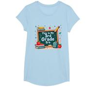 C'est Mon époque de 3e année : Une Aventure Scolaire fantaisiste T-Shirt, Fille, Bleu Céleste, XS