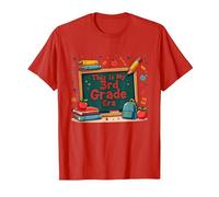 C'est Mon époque de 3e année : Une Aventure Scolaire fantaisiste T-Shirt, Homme, Rouge, 3XL