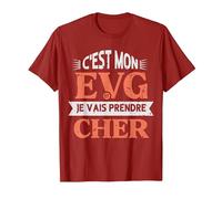 C'est Mon Evg Je Vais Prendre Cher Humour Futur Marié T-Shirt, Homme, Canneberge, S