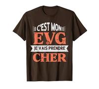 C'est Mon Evg Je Vais Prendre Cher Humour Futur Marié T-Shirt, Homme, Marron, L