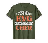 C'est Mon Evg Je Vais Prendre Cher Humour Futur Marié T-Shirt, Homme, Olive, S