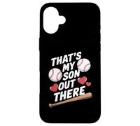 C'est Mon Fils Là-Bas Baseball Amour Coque pour iPhone 16 Plus