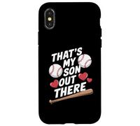 C'est Mon Fils Là-Bas Baseball Amour Coque pour iPhone X/XS
