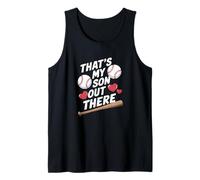 C'est Mon Fils Là-Bas Baseball Amour Débardeur