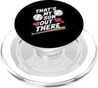 C'est Mon Fils Là-Bas Baseball Amour PopSockets PopGrip pour MagSafe