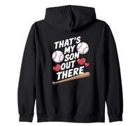 C'est Mon Fils Là-Bas Baseball Amour Sweat à Capuche