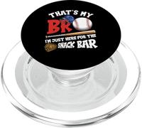 C'est Mon frère, Je suis Juste là pour Snack Bar Brother's Baseball PopSockets PopGrip pour MagSafe