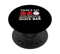 C'est Mon frère, Je suis Juste là pour Snack Bar Funny Baseball PopSockets PopGrip Adhésif