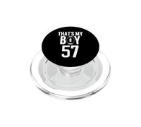 C'est Mon garçon de Football numéro 57 PopSockets PopGrip pour MagSafe
