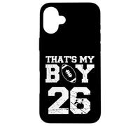 C'est Mon garçon Football #26 Maman Papa Vintage Coque pour iPhone 16 Plus