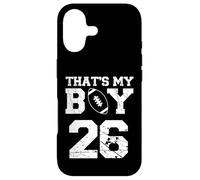 C'est Mon garçon Football #26 Maman Papa Vintage Coque pour iPhone 17