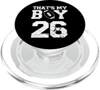 C'est Mon garçon Football #26 Maman Papa Vintage PopSockets PopGrip pour MagSafe