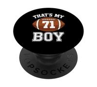 C'est Mon garçon numéro 71, Le Plus Grand Fan de Football, Papa, Maman, Femme PopSockets PopGrip Adhésif