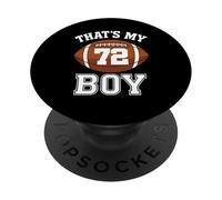 C'est Mon garçon numéro 72, Le Plus Grand Fan de Football, Papa, Maman, Femme PopSockets PopGrip Adhésif