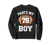 C'est Mon garçon numéro 75, Le Plus Grand Fan de Football, Papa, Maman, Femme Sweatshirt
