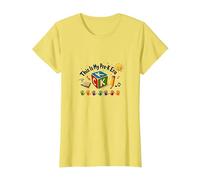 C'est Mon Joli Jalon d'apprentissage ludique de l'ère pré-Maternelle T-Shirt, Femme, Citron, S