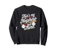 C'est Mon Neveu Là-bas Baseball Coeur Sweatshirt