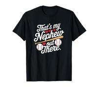 C'est Mon Neveu Là-bas Baseball Coeur T-Shirt