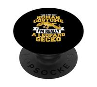 C'est Mon Petit Costume Humain, Je suis Vraiment Un Gecko léopard PopSockets PopGrip Adhésif