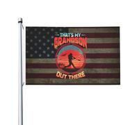 C'Est Mon Petit-Fils Là-Bas Bannière 90X150Cm Éclatantes Durable Bannières Drapeaux De Maison Pour Extérieure Intérieure Toutes Les Saisons