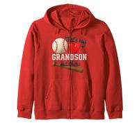 C'est mon petit-fils, là-bas, baseball, cœur, amour, grand-père, papa Sweat à Capuche