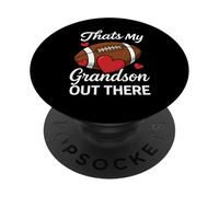 C'est Mon Petit-Fils Qui Joue au Football. Grand-mère, Maman, fière Fan PopSockets PopGrip Adhésif