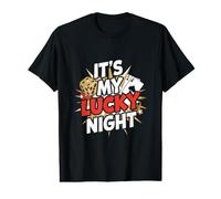 C'est Mon Plaisir de Jouer au Casino Lucky Night T-Shirt Graphique avec Valeur