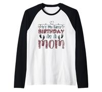 C'est Mon Premier Anniversaire en Tant Que Maman fête Maman Maman Manche Raglan