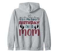 C'est Mon Premier Anniversaire en Tant Que Maman fête Maman Maman Sweat à Capuche