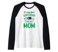 C'est Mon Premier Anniversaire en Tant Que Maman Maman Maman fête Maman Manche Raglan