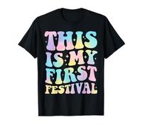 C'est Mon Premier Festival de Musique Tie Dye Girls Festival T-Shirt