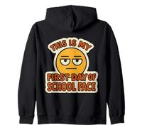 C'est mon premier jour d'école Face Funny Student Teacher Sweat à Capuche