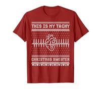 C'est Mon Pull de Noël Tachy, tachycardie, électrocardiogramme T-Shirt