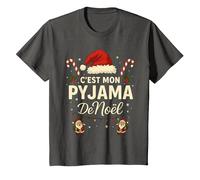 C'est Mon Pyjama de Noël - Humour Noël Famille T-Shirt, Enfant, Asphalte, 4 Ans