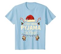 C'est Mon Pyjama de Noël - Humour Noël Famille T-Shirt, Enfant, Bleu Céleste, 3 Ans