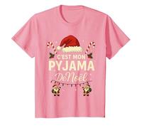 C'est Mon Pyjama de Noël - Humour Noël Famille T-Shirt, Enfant, Rose, 8 Ans