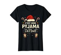 C'est Mon Pyjama de Noël - Humour Noël Famille T-Shirt, Femme, Noir, 3XL