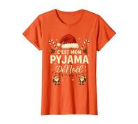 C'est Mon Pyjama de Noël - Humour Noël Famille T-Shirt, Femme, Orange, M