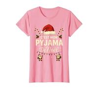 C'est Mon Pyjama de Noël - Humour Noël Famille T-Shirt, Femme, Rose, M