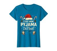 C'est Mon Pyjama de Noël - Humour Noël Famille T-Shirt, Femme, Saphir, XS