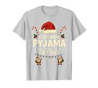 C'est Mon Pyjama de Noël - Humour Noël Famille T-Shirt, Homme, Argent, L