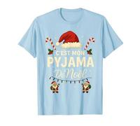 C'est Mon Pyjama de Noël - Humour Noël Famille T-Shirt, Homme, Bleu Céleste, XL