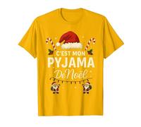 C'est Mon Pyjama de Noël - Humour Noël Famille T-Shirt, Homme, Doré Vif, M