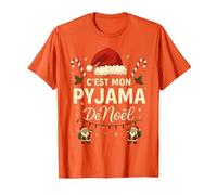 C'est Mon Pyjama de Noël - Humour Noël Famille T-Shirt, Homme, Orange, XL